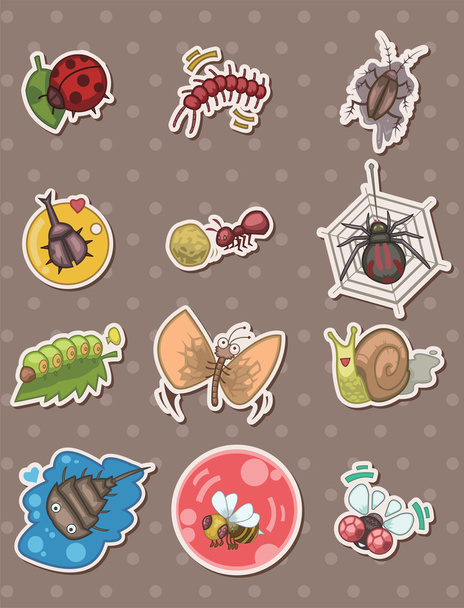 insect stickers - ベクター画像