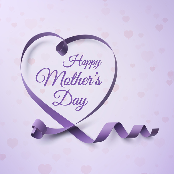 Happy Mothers Day greeting card template. - Vecteur, image