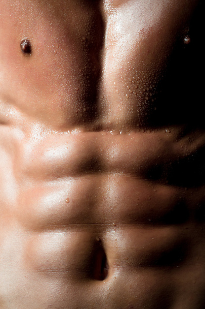 Male muscular attractive torso - Φωτογραφία, εικόνα