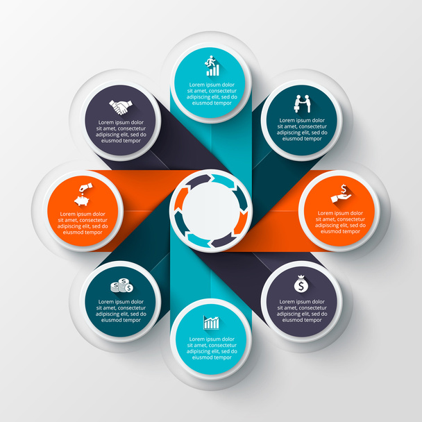Vector infographic design template. - Vector, Image
