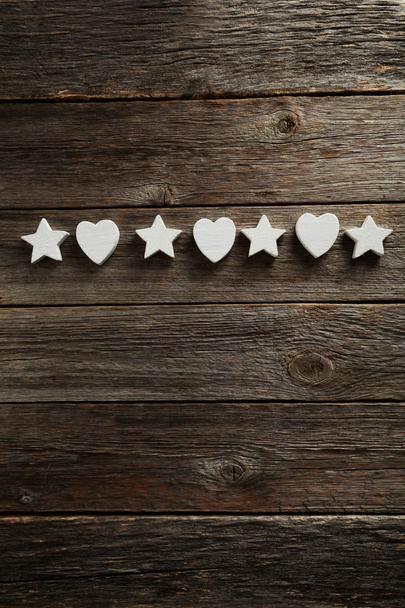 Decorative stars and hearts - Foto, afbeelding