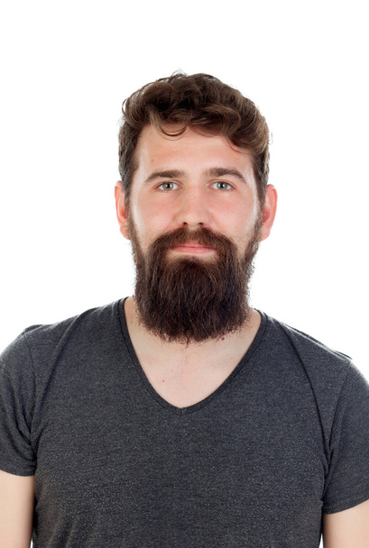 Hombre guapo con barba larga
  - Foto, Imagen