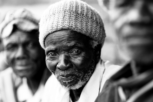 Unidentified old Malawian man  - Photo, Image