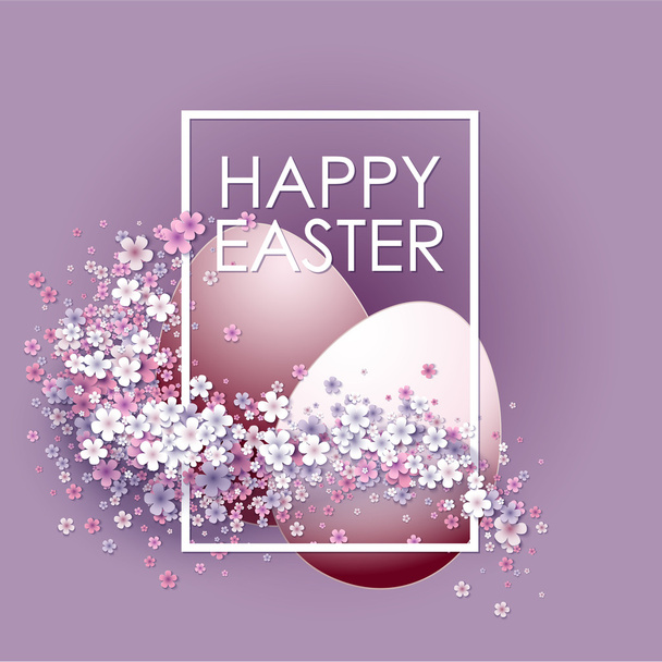 Happy Easter background - Vector, imagen