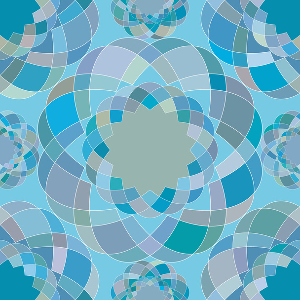 abstraktes nahtloses Muster der sich wiederholenden Mosaikelemente. - Vektor, Bild
