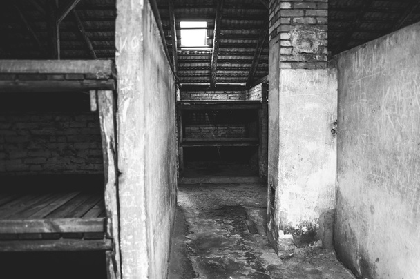 Auschwitz II - Birkenau barracks interior - Photo, Image