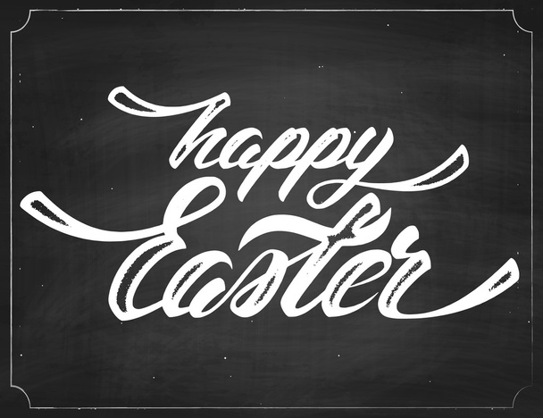 Happy Easter Vector Chalk Lettering - Vector, imagen