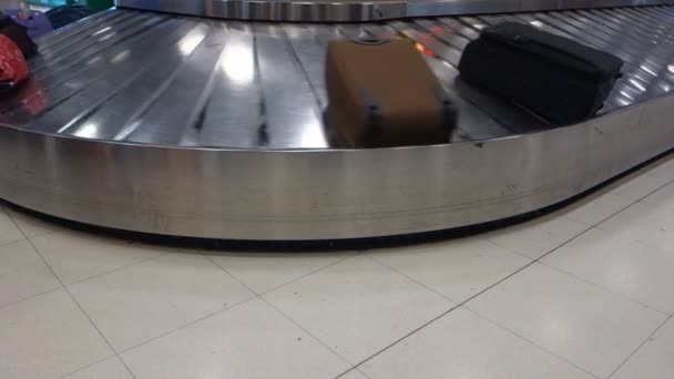 Flughafen-Förderband für Gepäck - Filmmaterial, Video