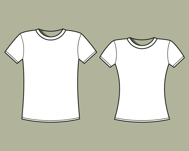 Пустий шаблон футболки
 - Вектор, зображення