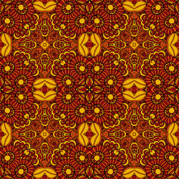 Yellow and orange seamless abstract pattern - Vektor, kép