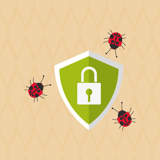 Cyber Security antivirus design - Vector, Image