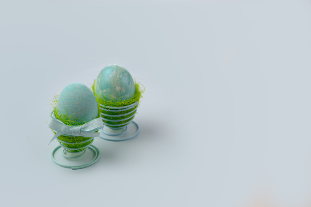 deux œufs turquoise
 - Photo, image