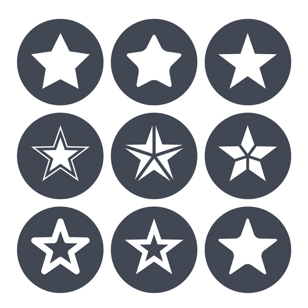 Aioni semplici stelle per barra di valutazione - Vettoriali, immagini