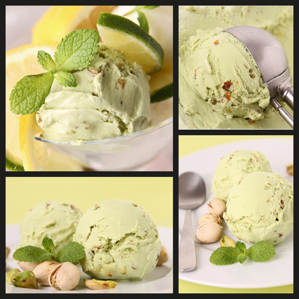 Pistachio ice cream - 写真・画像
