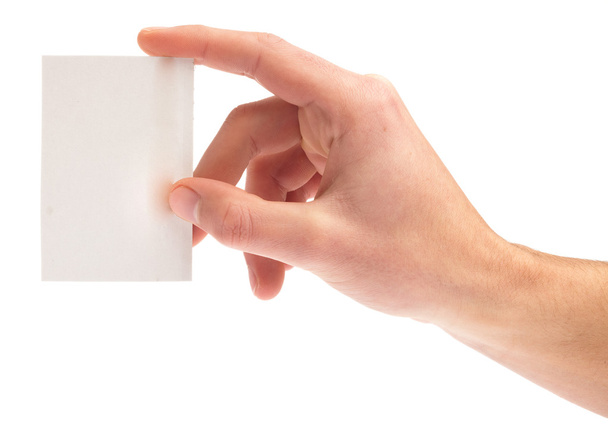 Hand holding a card - Фото, зображення