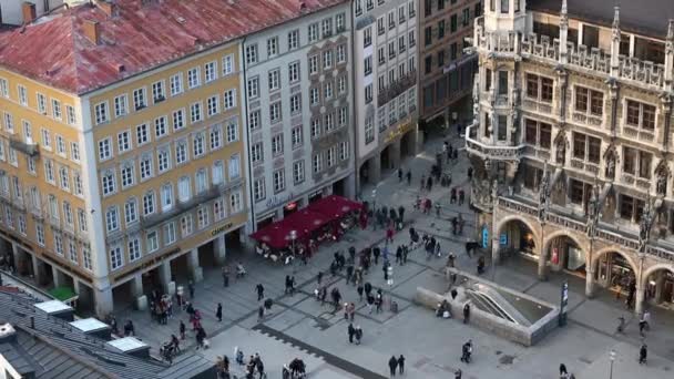 People on the Marienplatz - Footage, Video