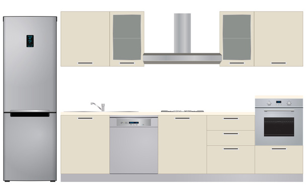 ilustração de armários de cozinha
 - Vetor, Imagem