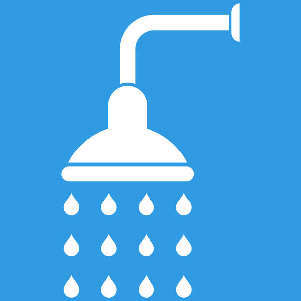 Shower Flat Vector Symbol - Vector, Imagen