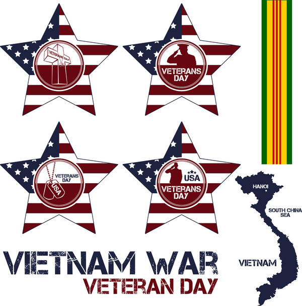 Vietnam war. Remembrance day - Vector, Image