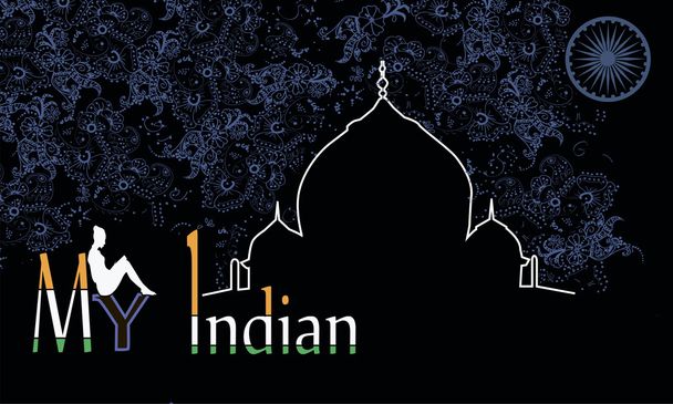India vector illustration - Vector, Image