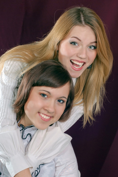 Two beautiful happy girls - Foto, immagini