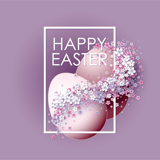 Happy Easter background - Vector, afbeelding