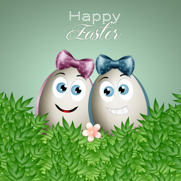 Funny Easter egg - Photo, Image