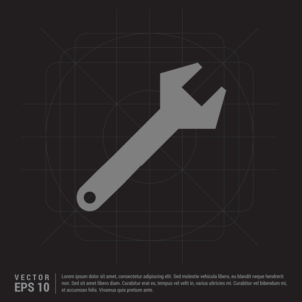 wrench tool icon - Vettoriali, immagini
