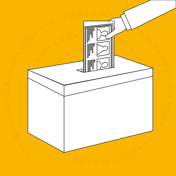 diseño del icono de elecciones
 - Vector, imagen