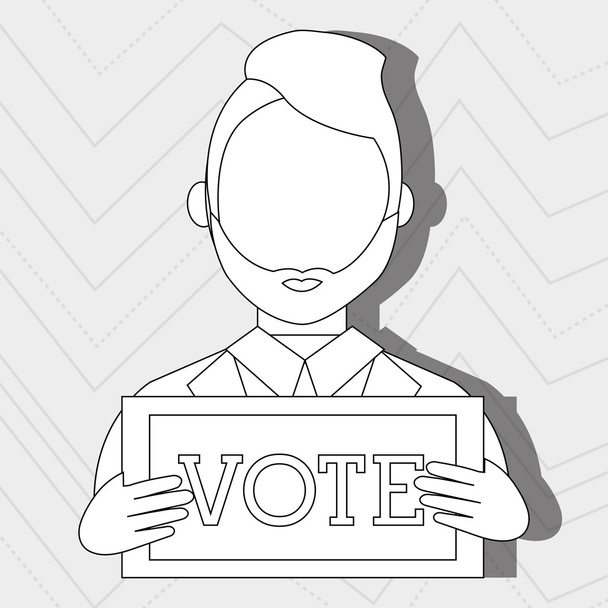 diseño del icono de elecciones
 - Vector, Imagen