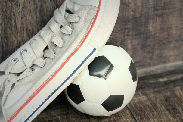 White sneakers and football - Photo, image