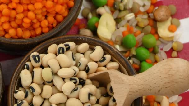 Delicious Mixed of Legumes Food - Footage, Video