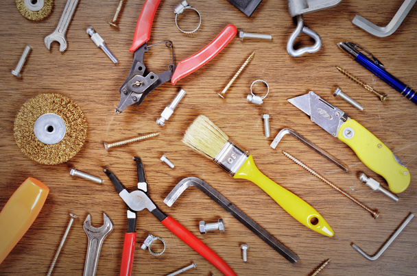set of tools and instruments - Φωτογραφία, εικόνα