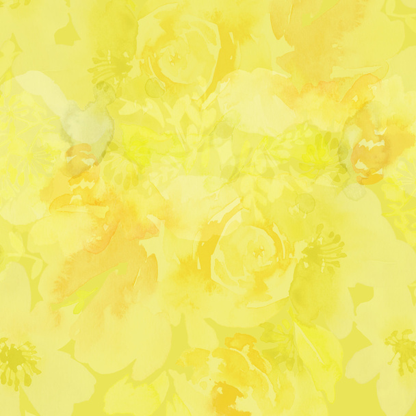 Abstrakti akvarelli kukkia - Valokuva, kuva
