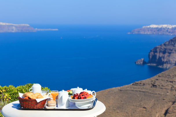delicioso desayuno junto al mar - Foto, Imagen