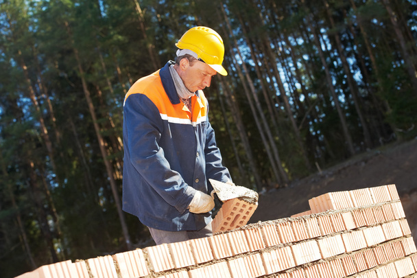Construction mason worker bricklayer - 写真・画像