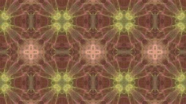 Μωσαϊκά fractal γεωμετρικά καλειδοσκοπική - Πλάνα, βίντεο