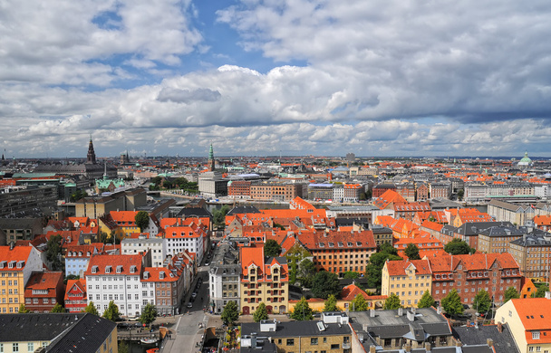 A légi felvétel a Koppenhága, Dánia - Fotó, kép