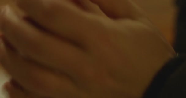 Fagyasztott kezek téli Ourdoor - Felvétel, videó