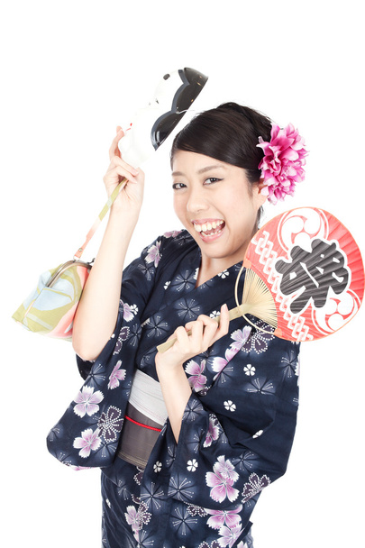 Beautiful kimono woman - Fotografie, Obrázek