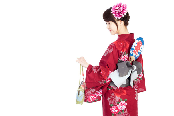 Beautiful kimono woman - Photo, Image