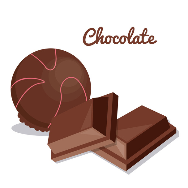 チョコレートのベクター デザイン - ベクター画像