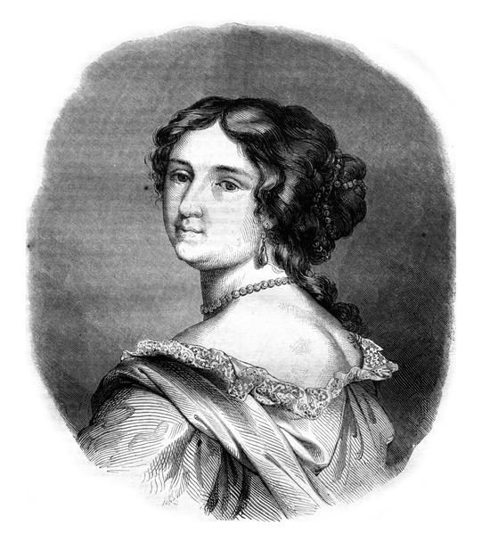 Madame de Maintenon, vintage engraving. - Photo, Image