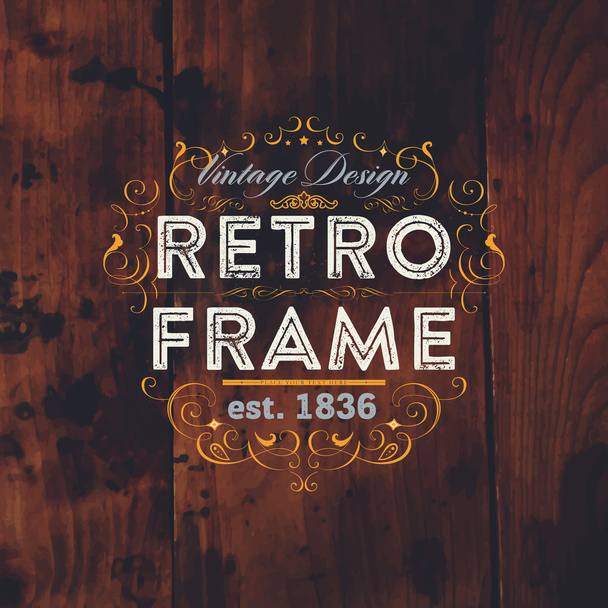 Elegant Vintage Frame - Vector, Imagen