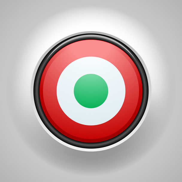 Italian lippu värit painike
 - Vektori, kuva
