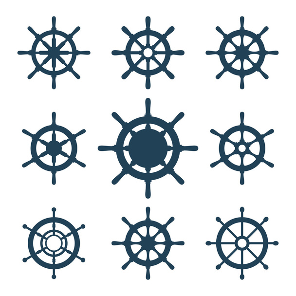 Σύνολο διανυσματικών εικονιδίων πλοίου - Διάνυσμα, εικόνα