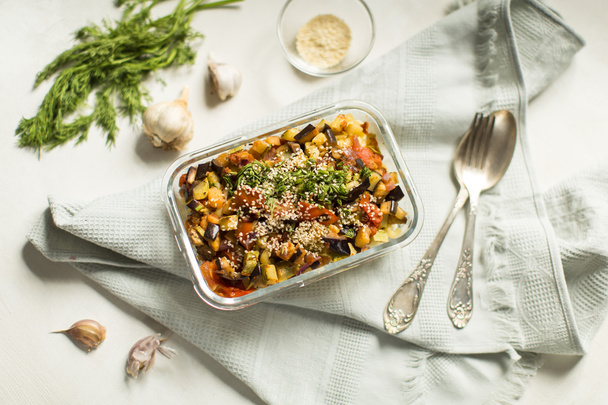 pasta cooked with vegetables - Foto, Bild