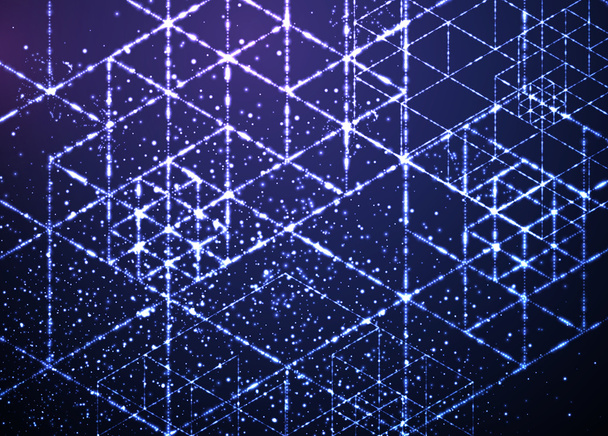 Matrix of Futuristic Background - Вектор,изображение
