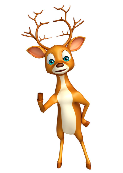 bonito cervo engraçado personagem dos desenhos animados
 - Foto, Imagem
