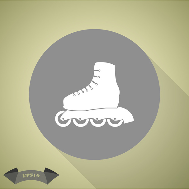 ícone esporte patinação rolo
 - Vetor, Imagem